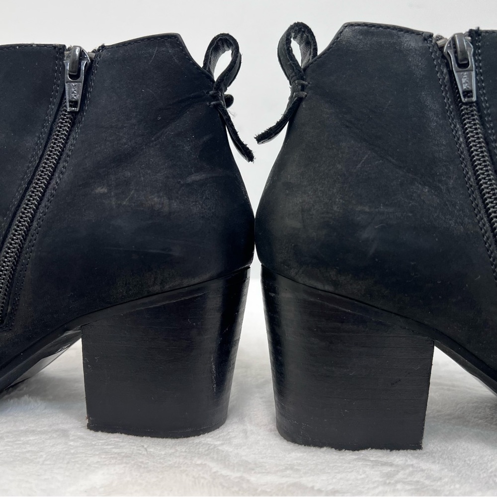 Blondo Nivada Black Waterproof Suede Leather Ankle Heel Boots Women’s Size 8.5 - Picture 7 of 13
